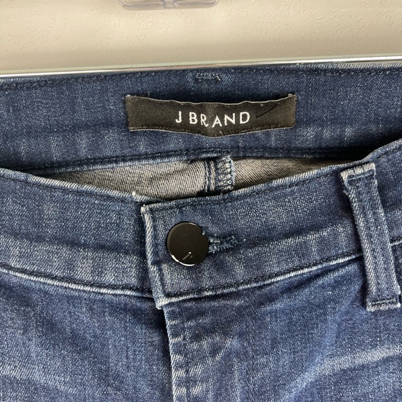 J Brand Snowbird Knit Cuff Skinny Jeans Dark Blue Size 28 Photo Ready - Picture 8 of 13